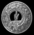 Logie Clan Crest Thistle Round Sterling Silver Clan Badge Plaid Brooch