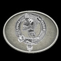 Adair Clan Badge Oval Antiqued Mens Sterling Silver Belt Buckle