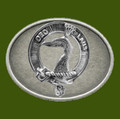 Arbuthnot Clan Badge Oval Antiqued Mens Stylish Pewter Belt Buckle