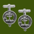 Abercrombie Clan Badge Stylish Pewter Clan Crest Cufflinks