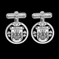 Kelly Irish Coat Of Arms Claddagh Sterling Silver Family Crest Cufflinks