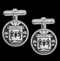 Donnelly Irish Coat Of Arms Claddagh Sterling Silver Family Crest Cufflinks