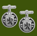 OFarrell Irish Coat Of Arms Claddagh Stylish Pewter Family Crest Cufflinks