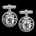 ODwyer Irish Coat Of Arms Claddagh Sterling Silver Family Crest Cufflinks