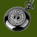 MacInnes Clan Badge Pewter Clan Crest Black Hunter Pocket Watch