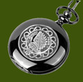 Marr Clan Badge Pewter Clan Crest Black Hunter Pocket Watch