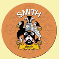 Smith Coat of Arms Cork Round English Family Name Coasters Set of 10