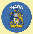 Ward Coat of Arms Cork Round English Family Name Coasters Set of 10
