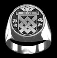 Blake Irish Coat Of Arms Family Crest Mens Sterling Silver Ring