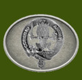 Maitland Clan Badge Oval Antiqued Mens Stylish Pewter Belt Buckle