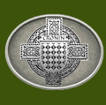 Cronin Irish Coat of Arms Oval Antiqued Mens Stylish Pewter Belt Buckle