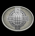 Cronin Irish Coat of Arms Oval Antiqued Mens Sterling Silver Belt Buckle