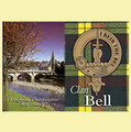 Bell Clan Badge Scottish Family Name Fridge Magnets Set of 10