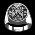 Cooper Irish Coat Of Arms Family Crest Mens Sterling Silver Ring