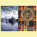 Buchanan Clan Badge Scottish Family Name Fridge Magnets Set of 10