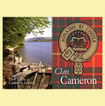 Cameron Clan Badge Scottish Family Name Fridge Magnets Set of 10