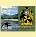 Campbell Coat of Arms English Family Name Fridge Magnets Set of 10