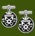 Connelly Irish Coat Of Arms Claddagh Stylish Pewter Family Crest Cufflinks