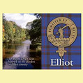Elliot Clan Badge Scottish Family Name Fridge Magnets Set of 10