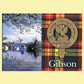 Gibson Clan Badge Scottish Family Name Fridge Magnets Set of 10