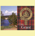 Grant Clan Badge Scottish Family Name Fridge Magnets Set of 10