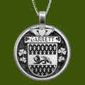 Garrett Irish Coat Of Arms Claddagh Round Pewter Family Crest Pendant