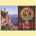 Hay Clan Badge Scottish Family Name Fridge Magnets Set of 10