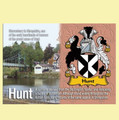 Hunt Coat of Arms English Family Name Fridge Magnets Set of 10