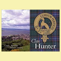 Hunter Clan Badge Scottish Family Name Fridge Magnets Set of 10