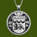 McGovern Irish Coat Of Arms Claddagh Round Pewter Family Crest Pendant