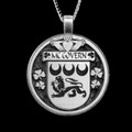 McGovern Irish Coat Of Arms Claddagh Round Silver Family Crest Pendant