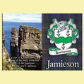 Jamieson Coat of Arms Scottish Family Name Fridge Magnets Set of 10