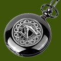 Mitchell Clan Badge Pewter Clan Crest Black Hunter Pocket Watch