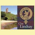 Lindsay Clan Badge Scottish Family Name Fridge Magnets Set of 10