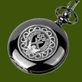 Moffat Clan Badge Pewter Clan Crest Black Hunter Pocket Watch