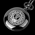 Moffat Clan Badge Silver Clan Crest Black Hunter Pocket Watch