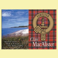 MacAlister Clan Badge Scottish Family Name Fridge Magnets Set of 10