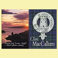 MacCallum Clan Badge Scottish Family Name Fridge Magnets Set of 10