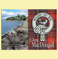 MacDougall Clan Badge Scottish Family Name Fridge Magnets Set of 10