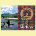 MacIntyre Clan Badge Scottish Family Name Fridge Magnets Set of 10