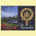 MacKenzie Clan Badge Scottish Family Name Fridge Magnets Set of 10