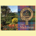 MacLennan Clan Badge Scottish Family Name Fridge Magnets Set of 10