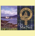 MacNeil Clan Badge Scottish Family Name Fridge Magnets Set of 10