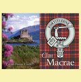 MacRae Clan Badge Scottish Family Name Fridge Magnets Set of 10