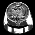 Abercrombie Clan Badge Mens Clan Crest Sterling Silver Ring