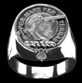 Alexander Clan Badge Mens Clan Crest Sterling Silver Ring