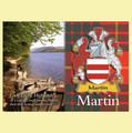 Martin Coat of Arms Scottish Family Name Fridge Magnets Set of 10