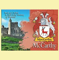 McCarthy Coat of Arms Irish Family Name Fridge Magnets Set of 10