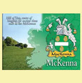 McKenna Coat of Arms Irish Family Name Fridge Magnets Set of 10