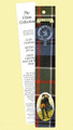Colquhoun Clan Tartan Colquhoun History Bookmarks Set of 2